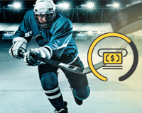 Cash out en apuestas a hockey hielo.