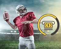 Casa de apuestas con cash out en la NFL.