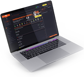 Web de la casa de apuestas 888sport en un ordenador.