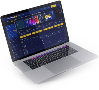 Web de la casa de apuestas AdmiralBet en un ordenador.