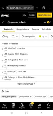 bwin tenis