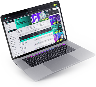 Web de la casa de apuestas VERSUS en un ordenador.